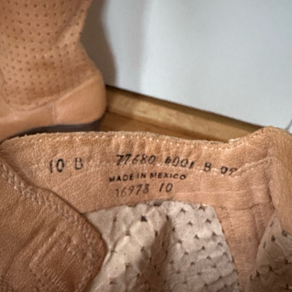 Frye Perforated Leather Cowboy Boots - Picture 3 of 5